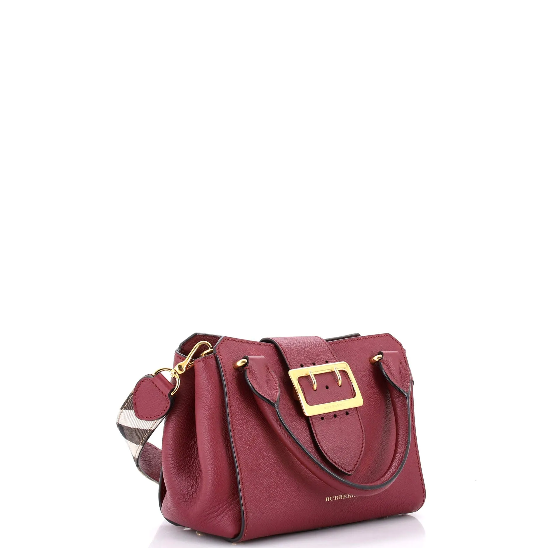 Pre-Loved Burberry Buckle Tote Leather Small sold by Zulily product image thumbnail 2