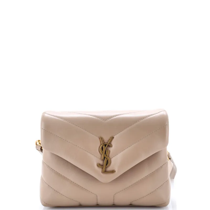 Pre-Loved Saint Laurent Loulou Shoulder Bag Matelasse Chevron Leather Toy sold by Zulily