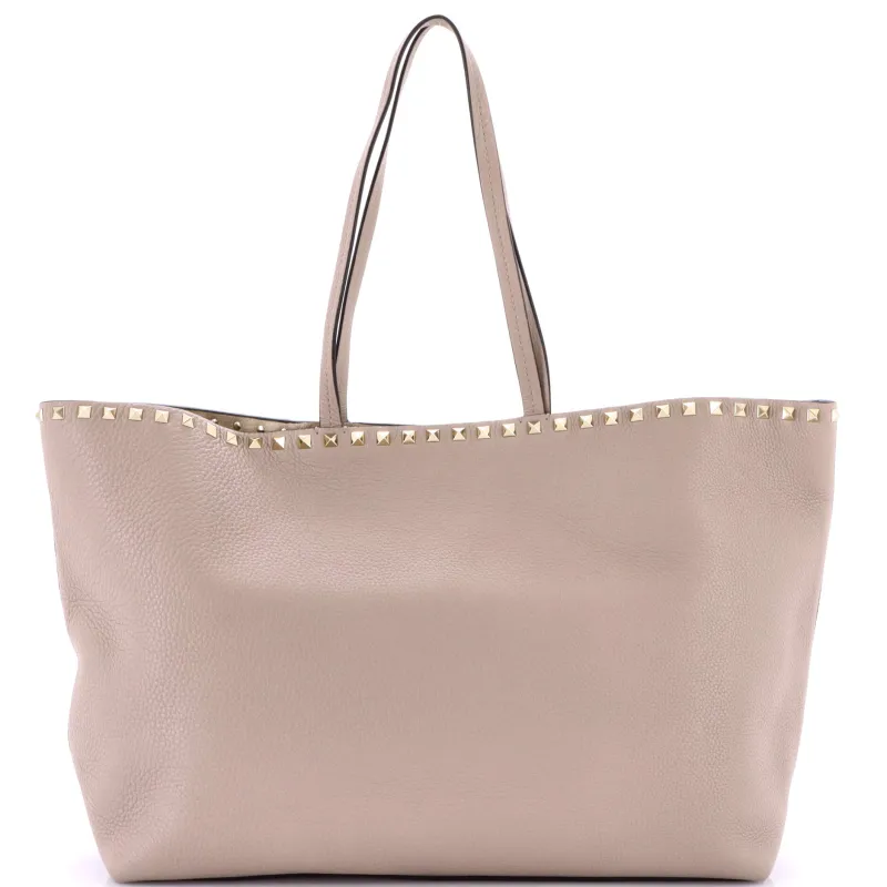 Pre-Loved Valentino Rockstud Shopper Tote Leather Large sold by Zulily