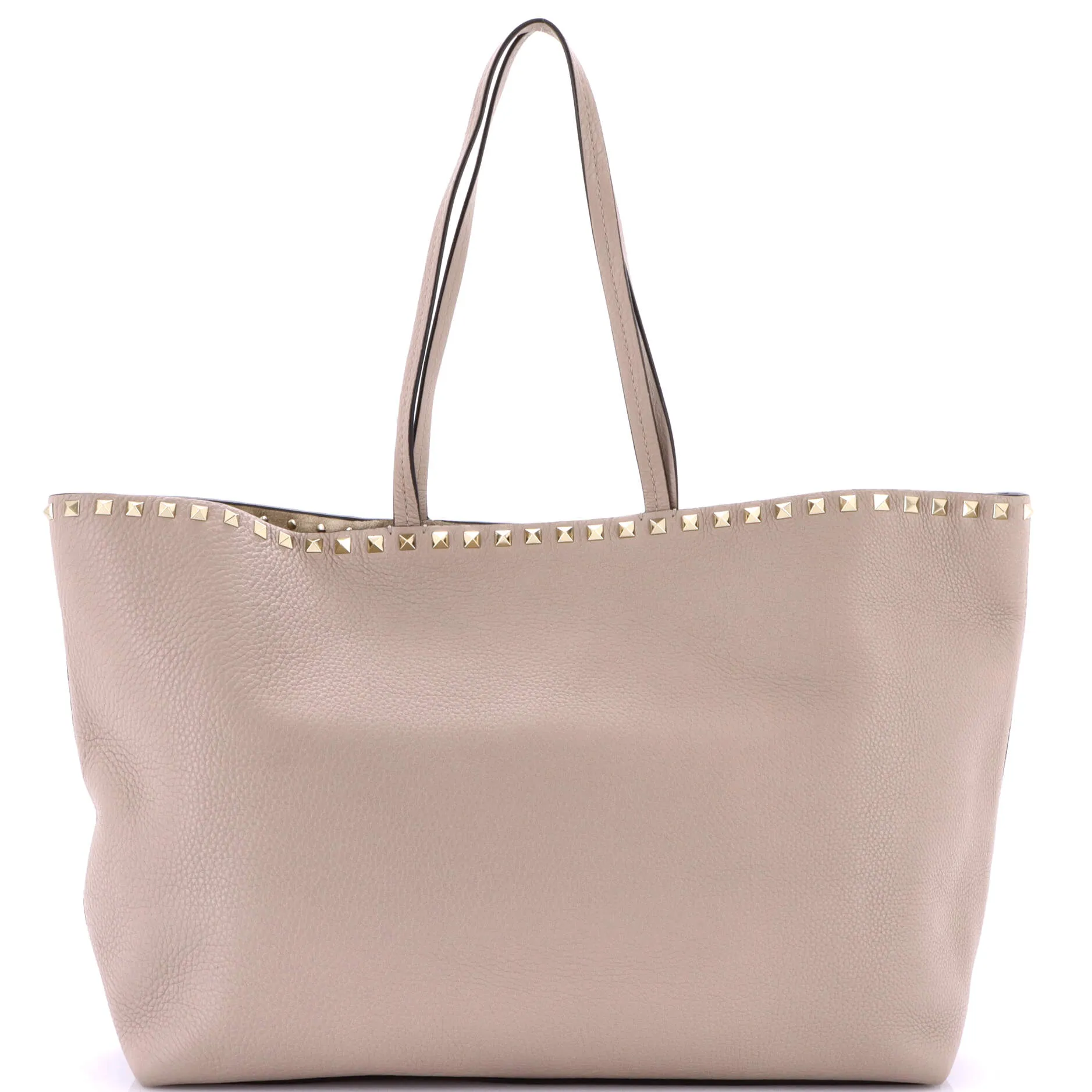 Pre-Loved Valentino Rockstud Shopper Tote Leather Large sold by Zulily