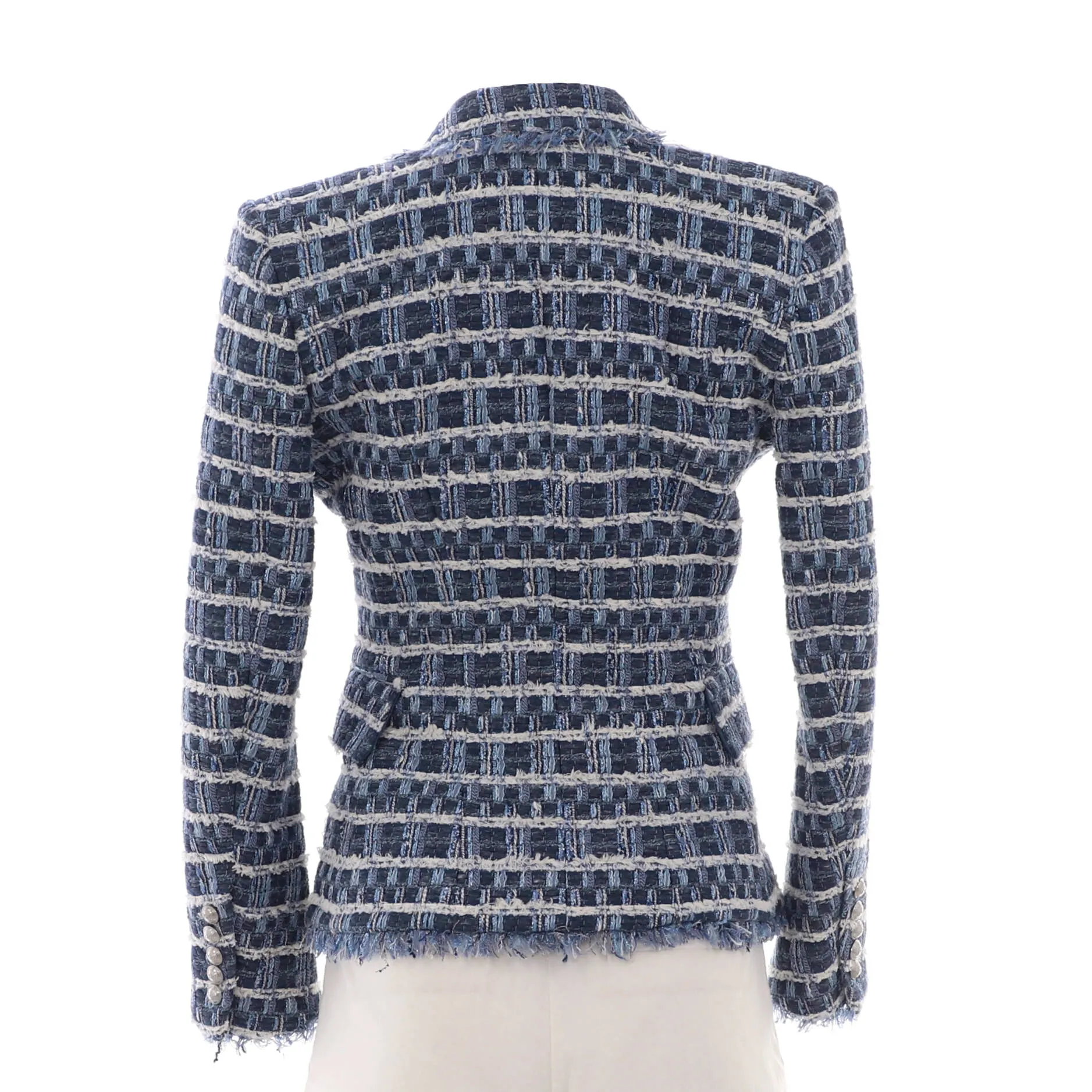 Pre-Loved Balmain Women's Double Breasted Blazer Tweed sold by Zulily product image thumbnail 2