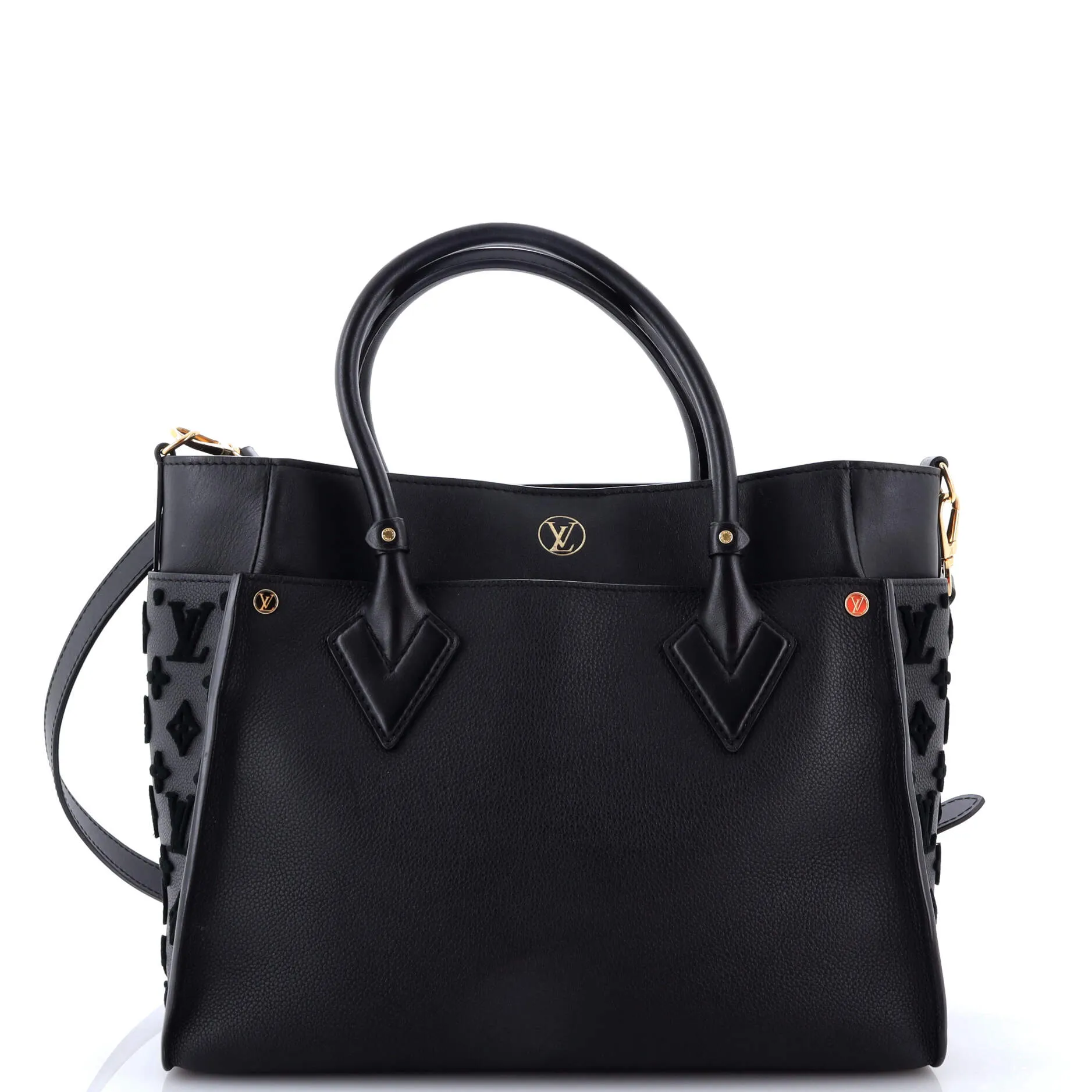 Pre-Loved Louis Vuitton On My Side Tote Monogram Tuffetage Leather MM sold by Zulily product image thumbnail 3