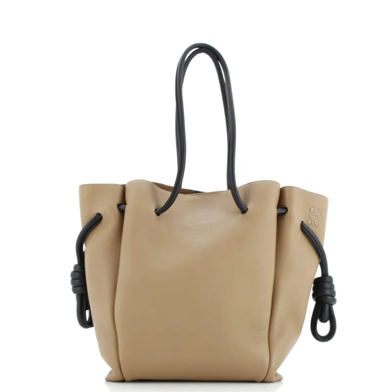 Pre-Loved Loewe Flamenco Knot Tote Leather Small sold by Zulily