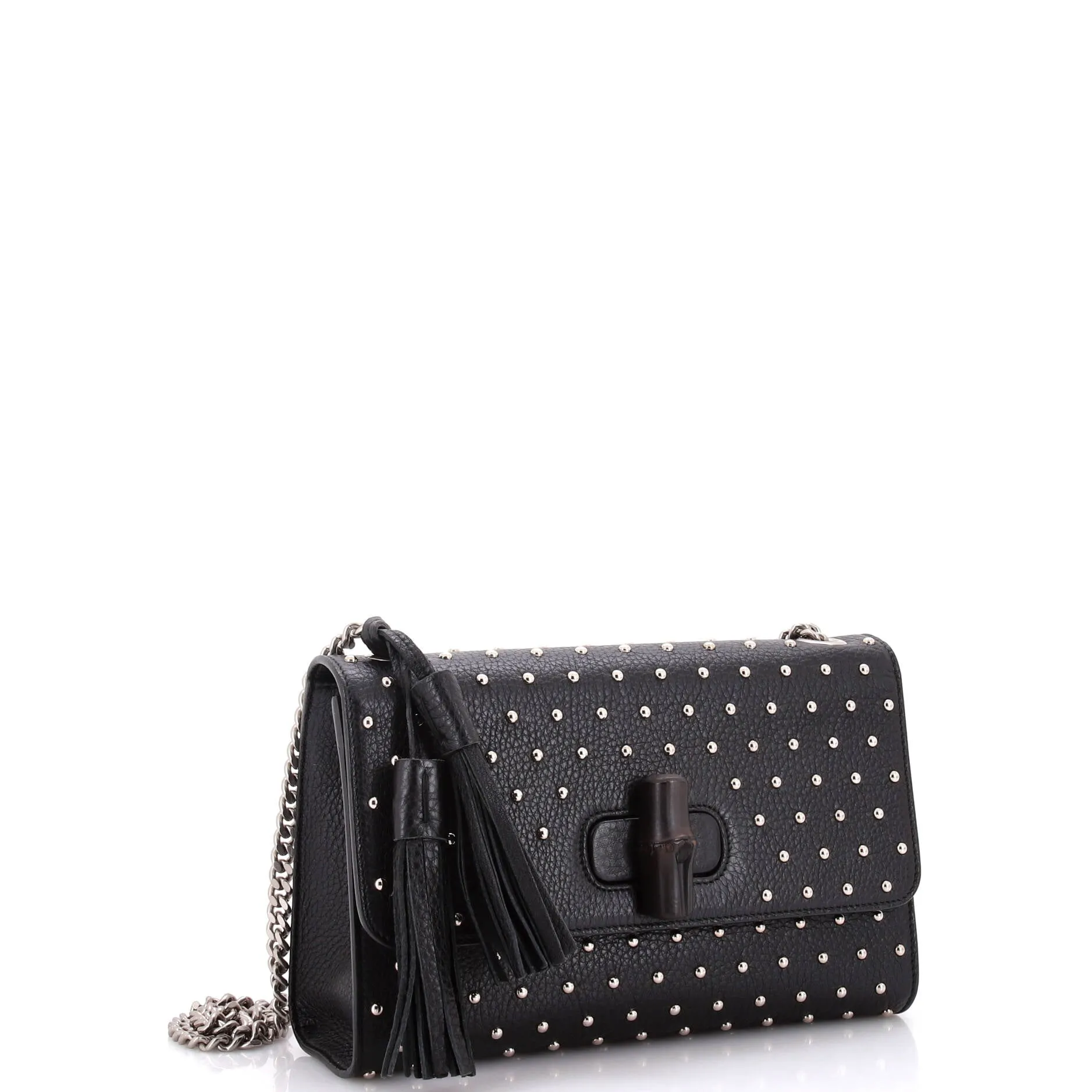 Pre-Loved Gucci Miss Bamboo Shoulder Bag Studded Leather Medium sold by Zulily product image thumbnail 2
