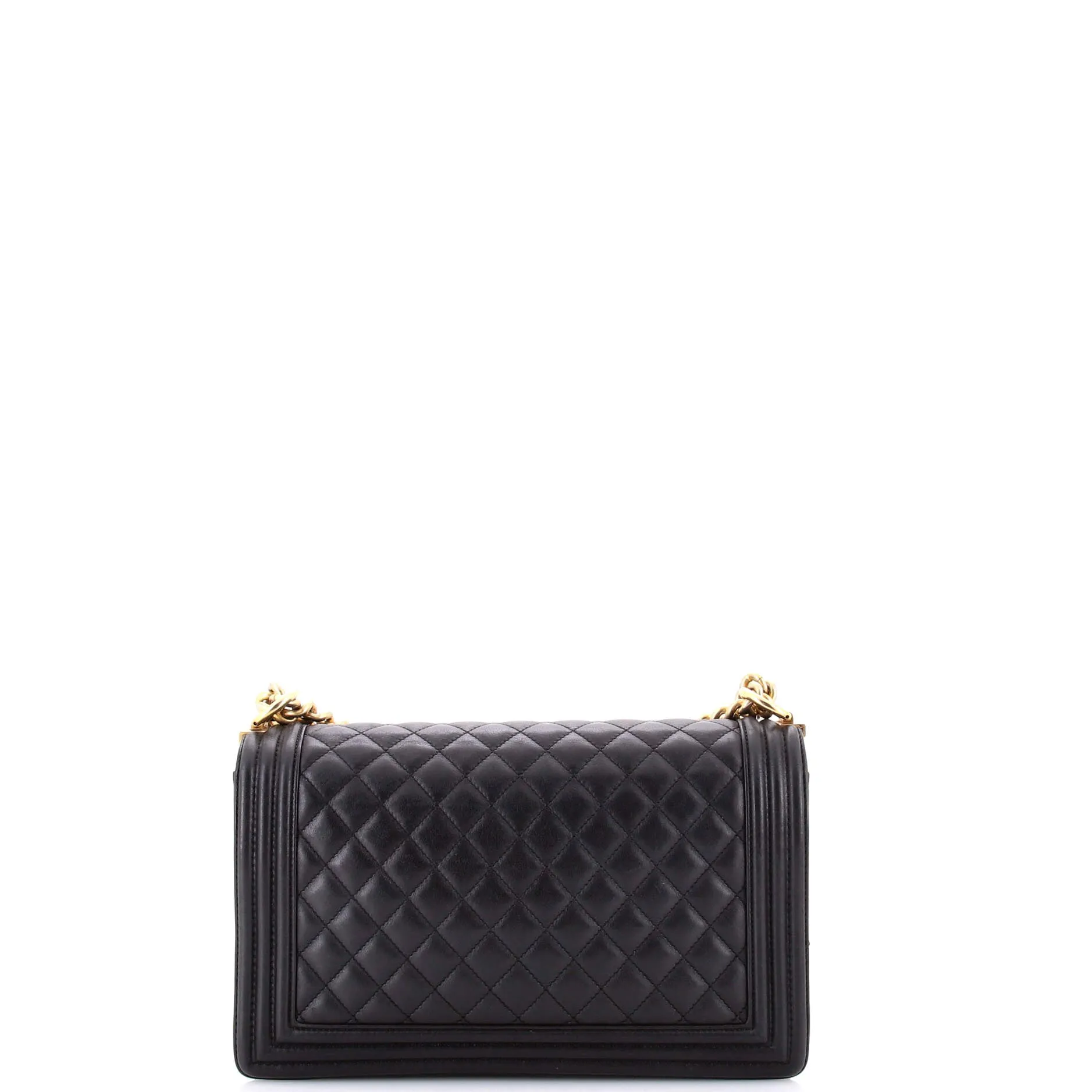Pre-Loved Chanel Boy Flap Bag Quilted Calfskin New Medium sold by Zulily product image thumbnail 3
