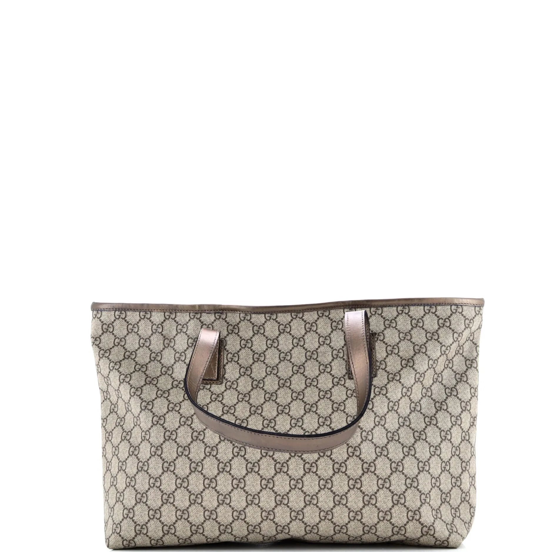 Pre-Loved Gucci Plus Tote GG Coated Canvas with Leather Large sold by Zulily product image thumbnail 3