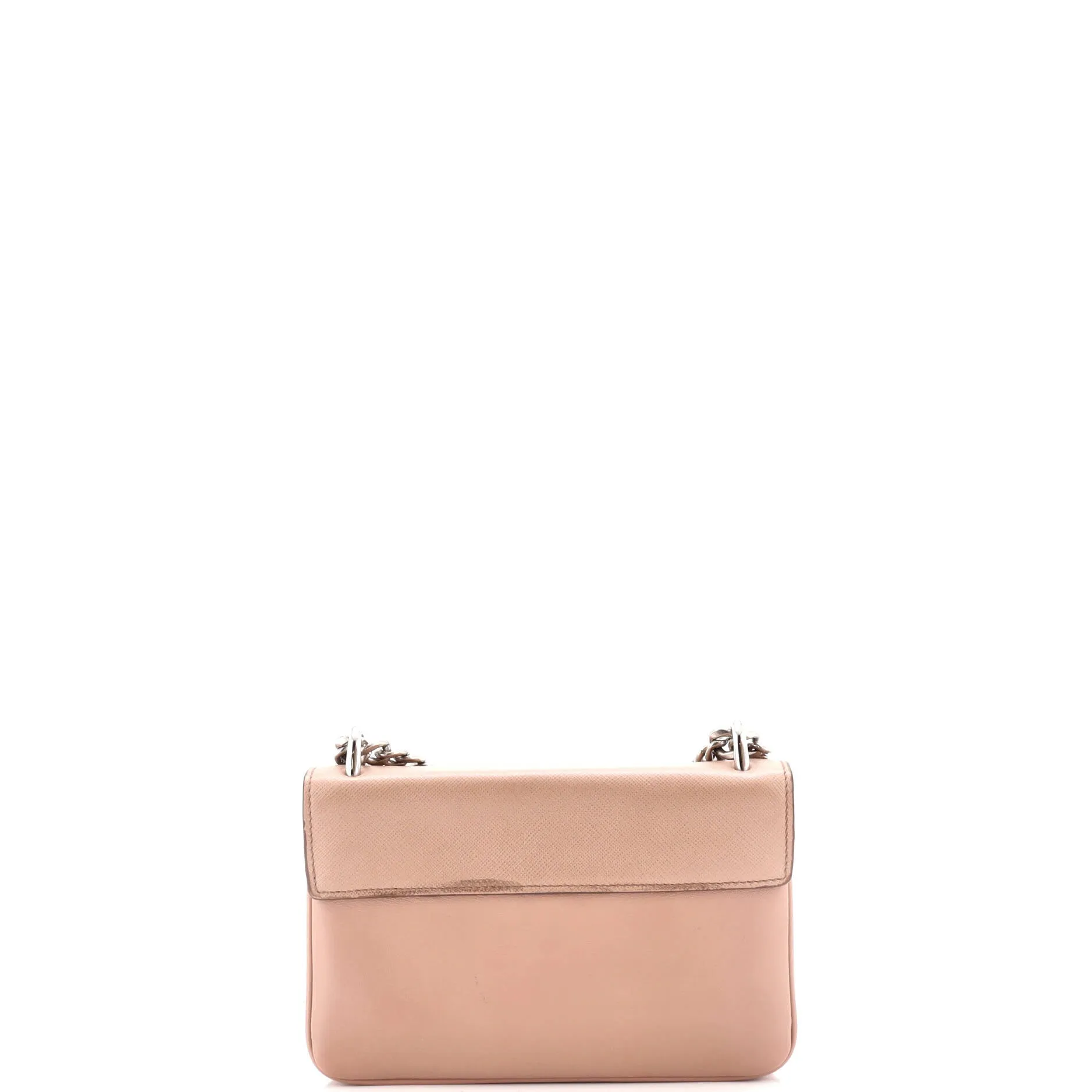 Pre-Loved Prada Chain Flap Crossbody Bag Saffiano and Soft Calf Small sold by Zulily product image thumbnail 3
