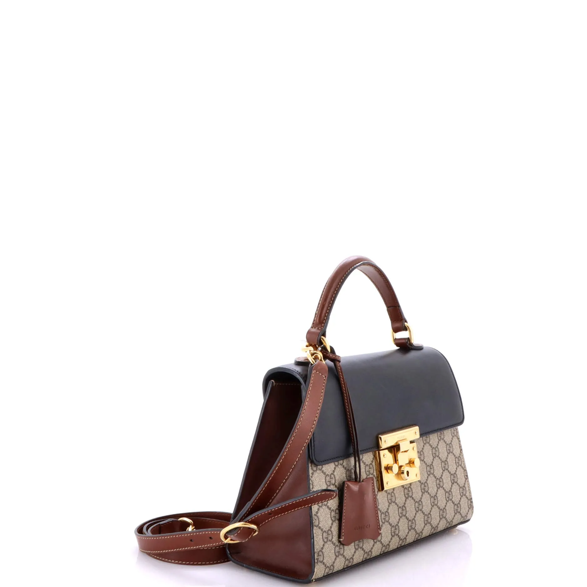 Pre-Loved Gucci Padlock Top Handle Bag GG Coated Canvas and Leather Small sold by Zulily product image thumbnail 2
