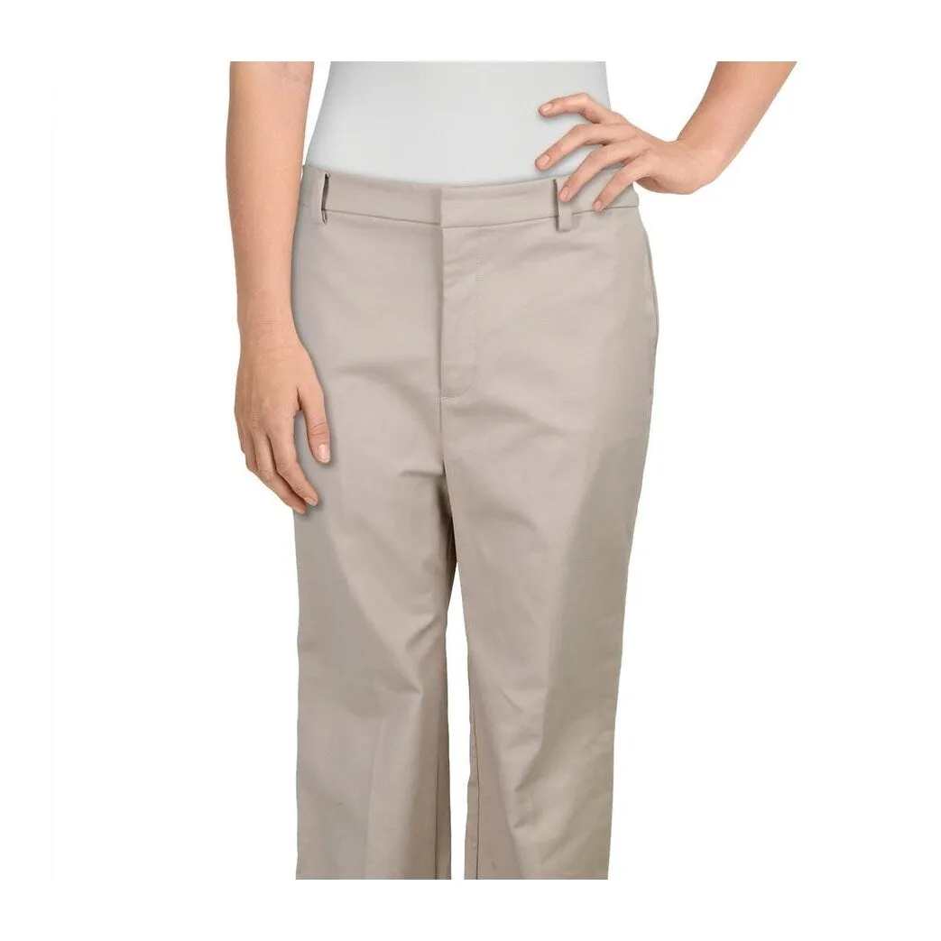 Ralph Lauren Women's Rashalle Cuffed Business Wide Leg Pants Beige Size 12 sold by Zulily product image thumbnail 2
