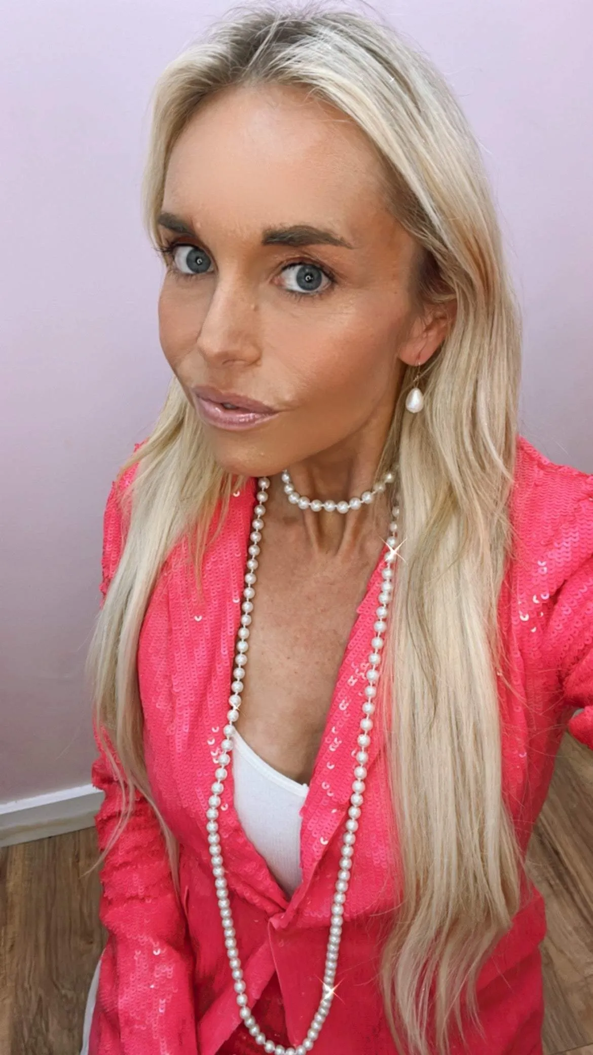 White Layered Pearl Necklace sold by Zulily product image thumbnail 2