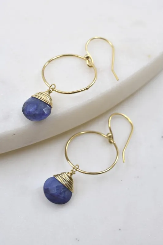 Yuliya Earrings in Sapphire sold by Zulily