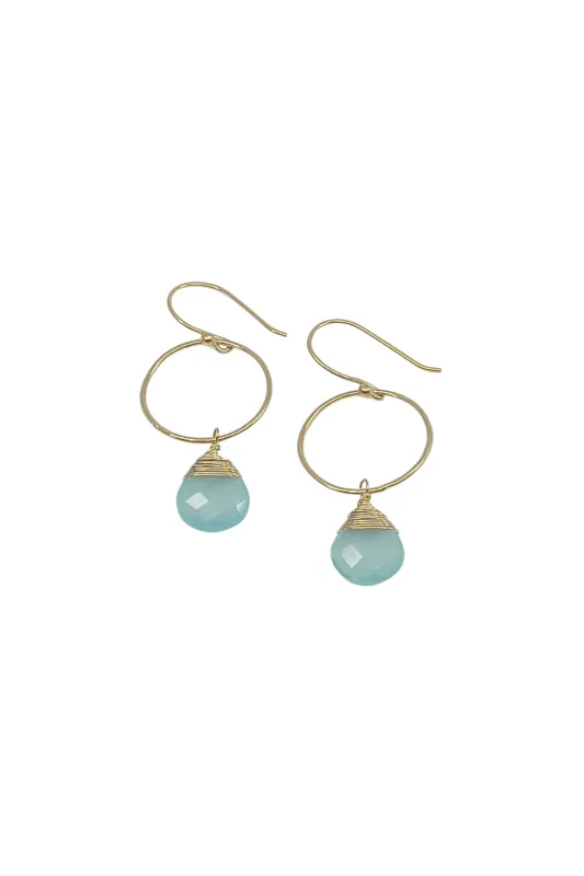 Yuliya Earrings in Chalcedony sold by Zulily