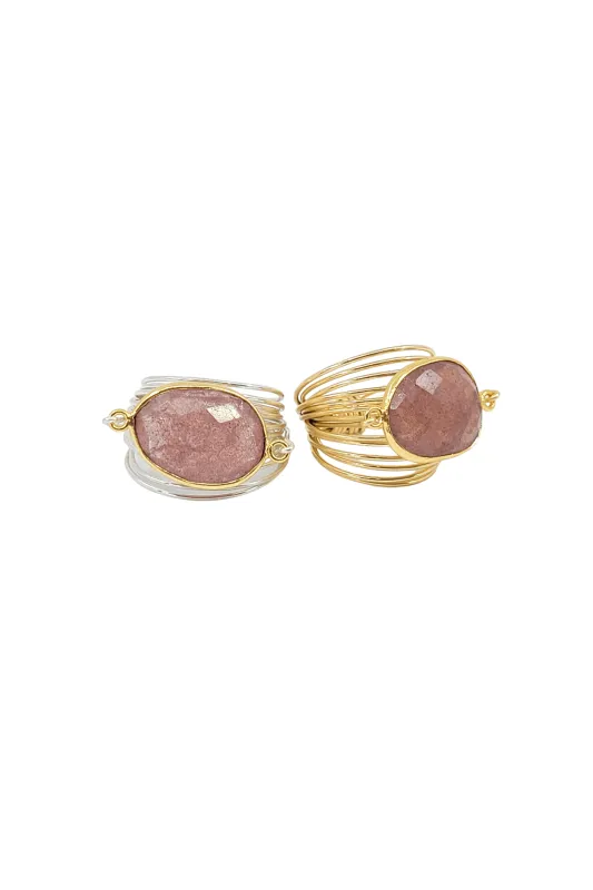 Torrey Ring with Cherry Quartz sold by Zulily