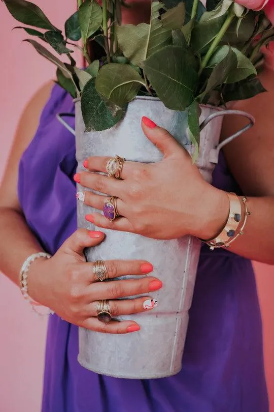 Torrey Ring with Purple Mojave Copper sold by Zulily product image thumbnail 4