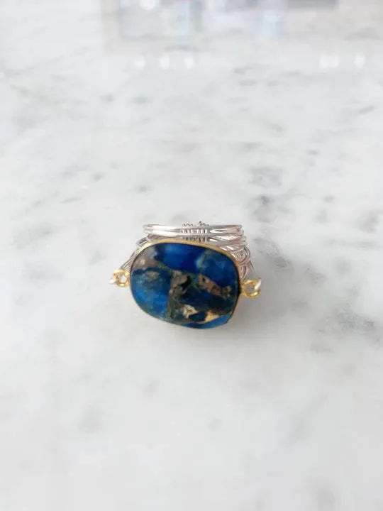 Torrey Ring with Blue Mojave Copper Turquoise sold by Zulily product image thumbnail 2