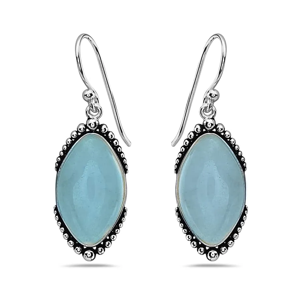 Vera & Co Marquis Blue Jade Oxidized Edge Women's Earring sold by Zulily product image thumbnail 3