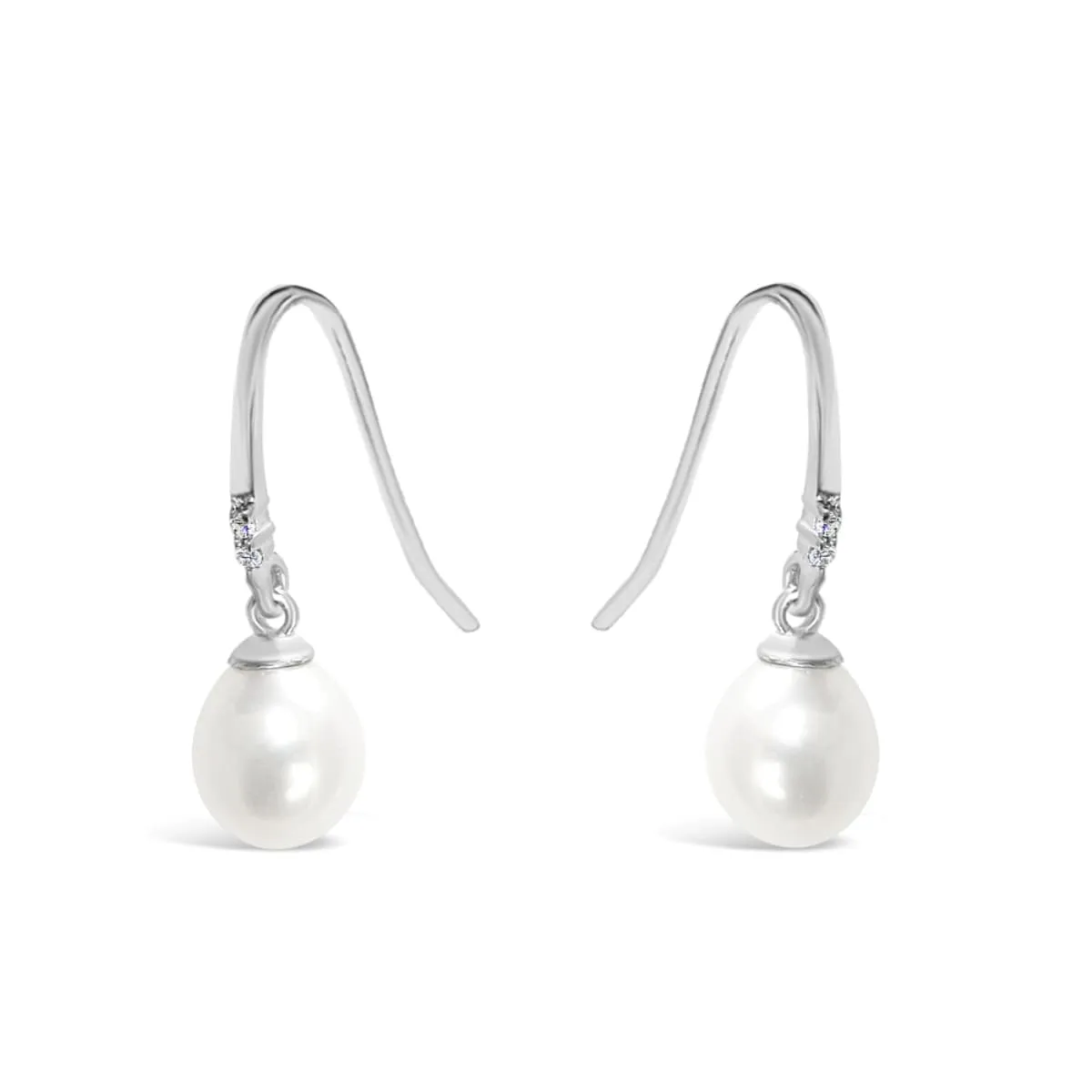 Vera & Co Sterling Silver Tiny Freshwater Pearl Drop Women's Earring sold by Zulily product image thumbnail 3