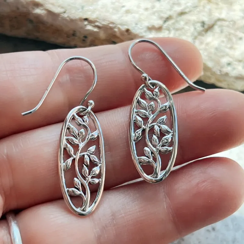 Vera & Co Oval Flower Cut out Women's Earring sold by Zulily