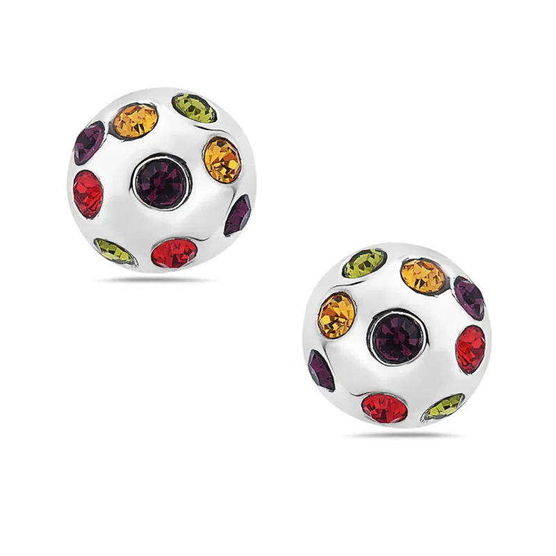 Vera & Co Sterling Silver Dome Stud Women's Earring sold by Zulily