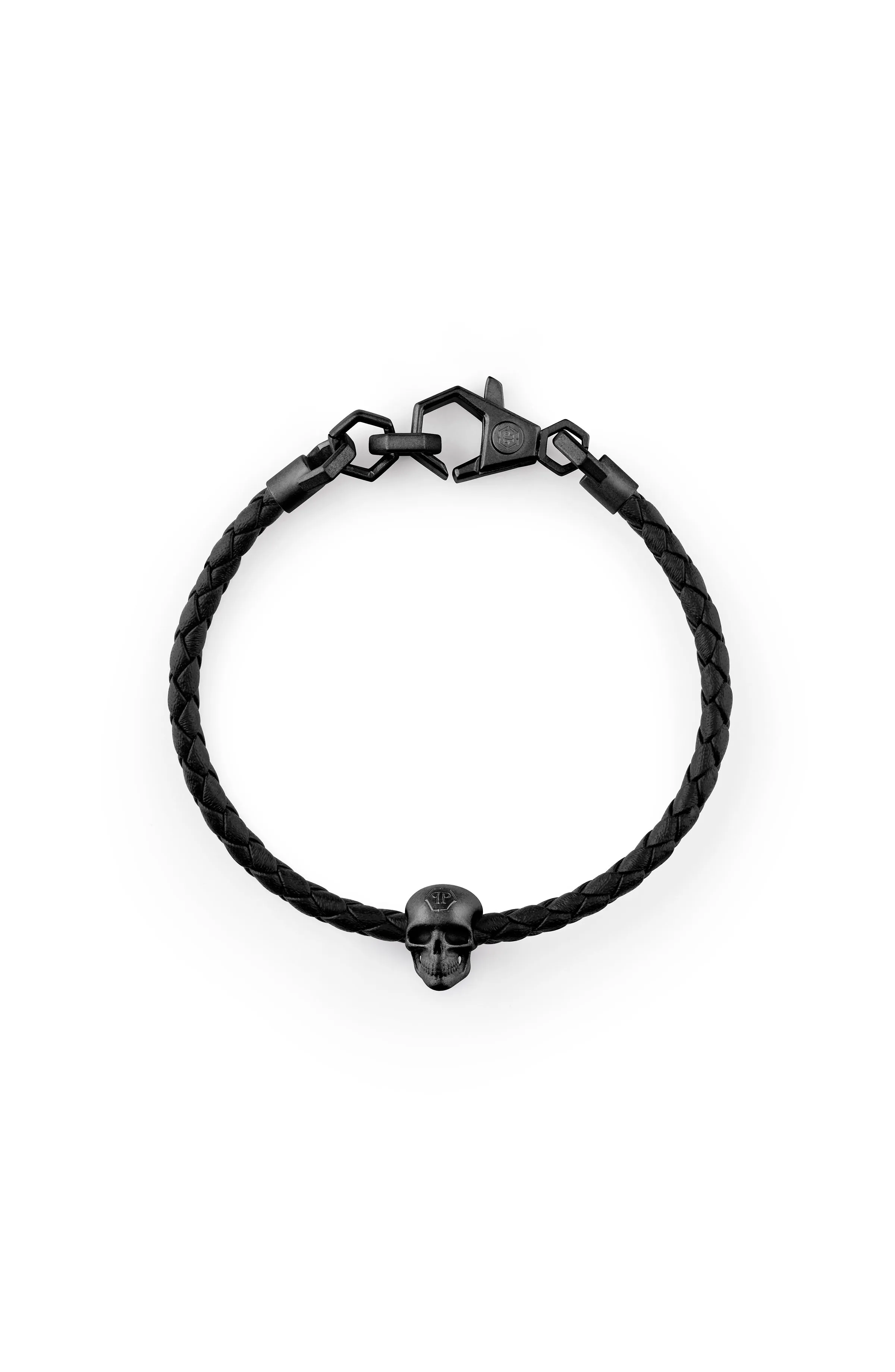 Philipp Plein Linked Leather Bracelet sold by Zulily