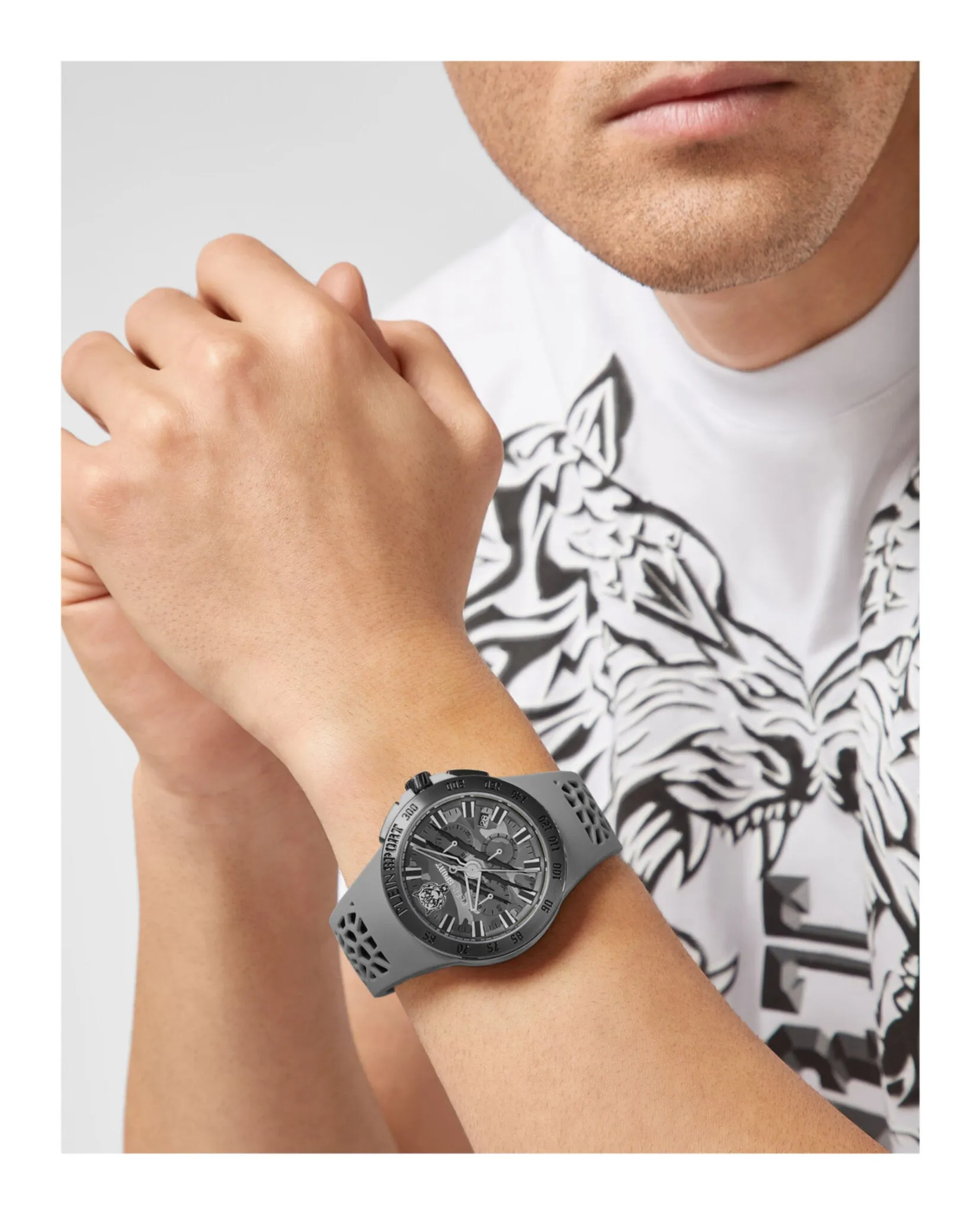 Plein Sport Thunderstorm Chrono Silicone Watch sold by Zulily product image thumbnail 5