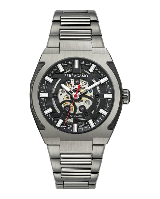 Ferragamo Supreme Skeleton Automatic Watch sold by Zulily