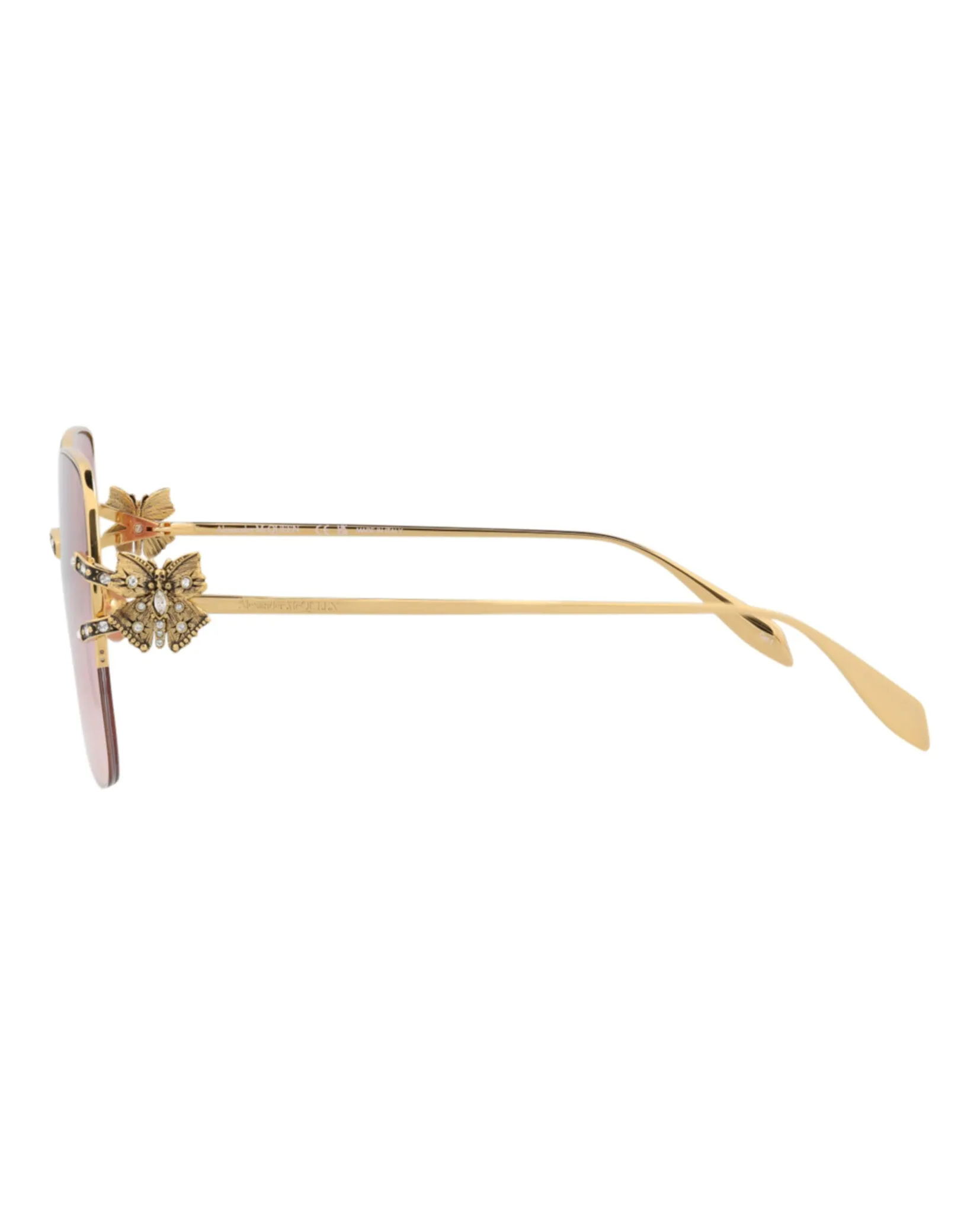 Alexander McQueen Square-Frame Metal Sunglasses sold by Zulily product image thumbnail 3