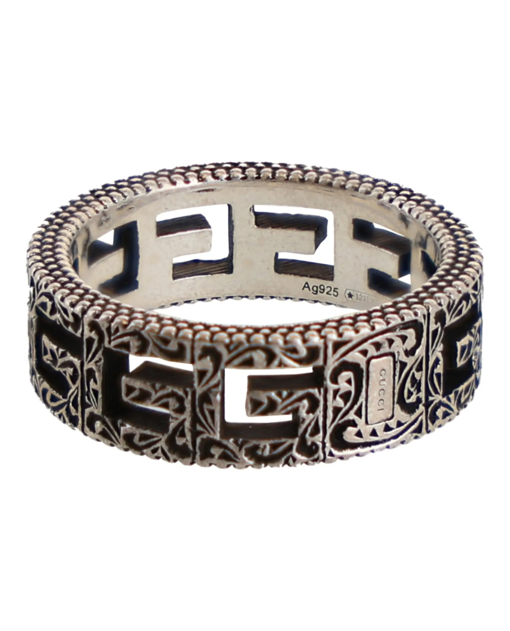 Gucci Sterling Silver G Cube Ring sold by Zulily