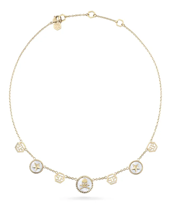 Philipp Plein Plein Mini Logo Cable Chain Necklace sold by Zulily