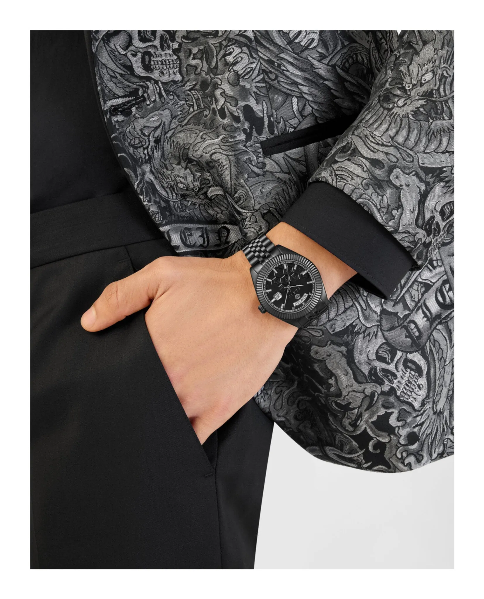 Philipp Plein Date Superlative Crystal Watch sold by Zulily product image thumbnail 5