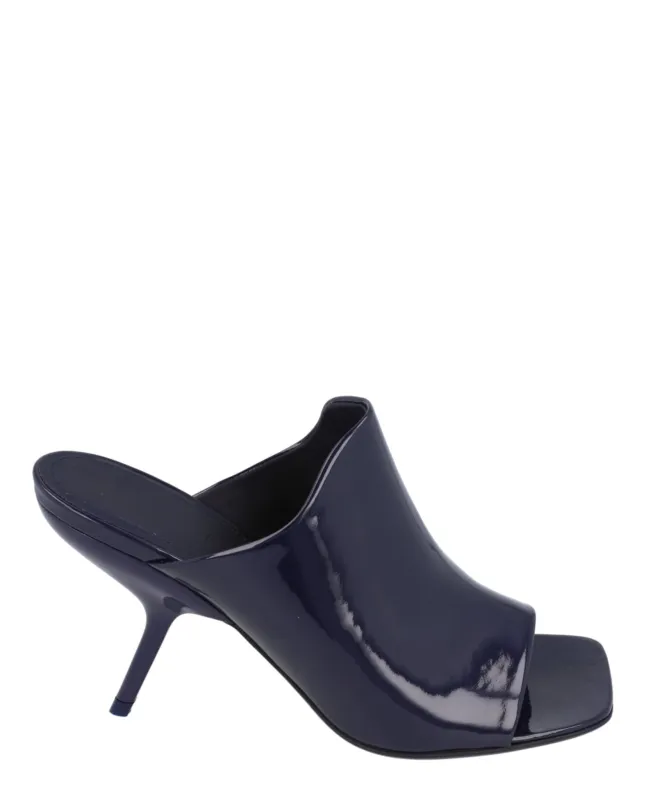 Ferragamo Era Patent Leather Mules sold by Zulily