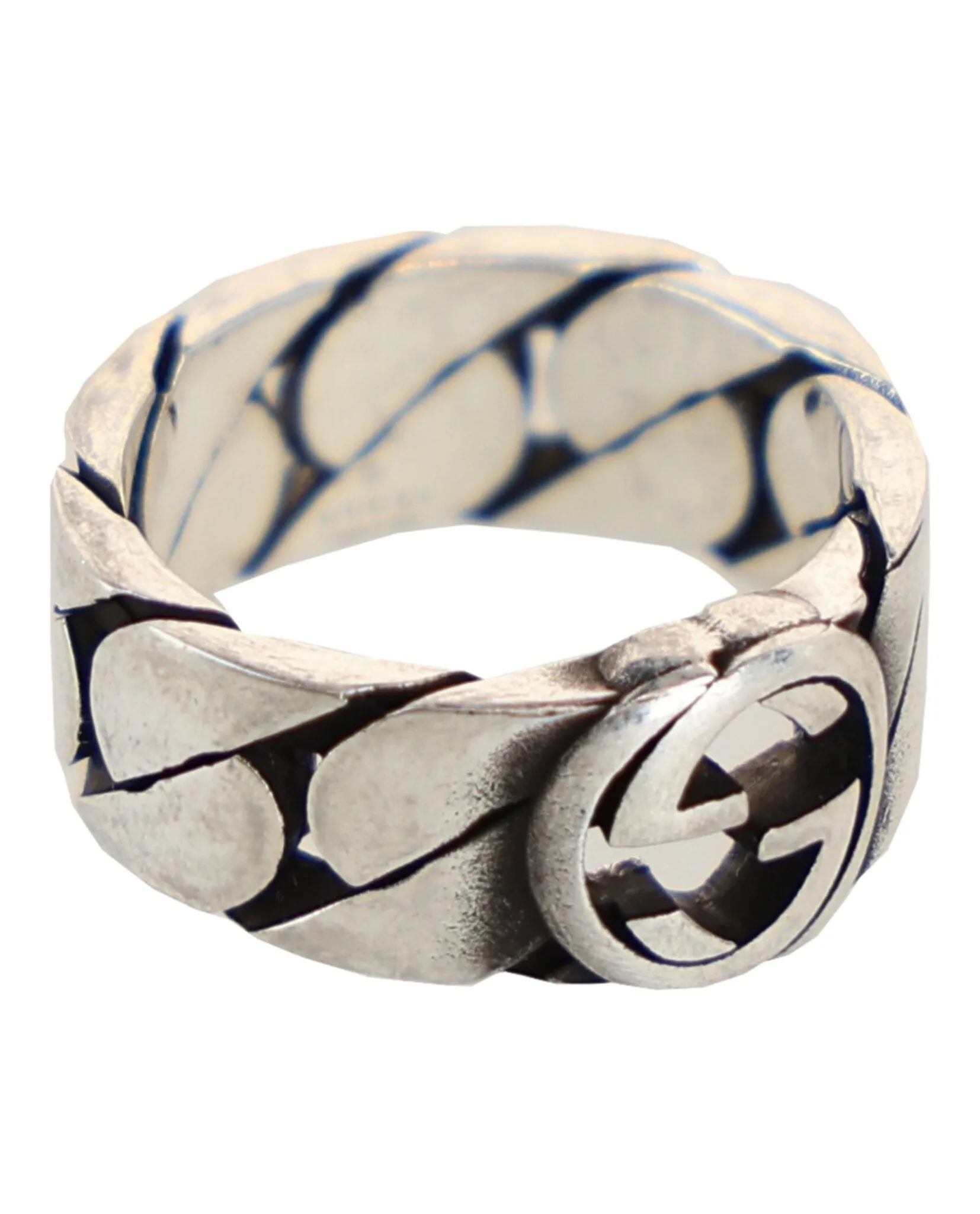 Gucci Interlocking G Chain-Link Ring sold by Zulily