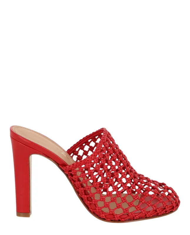 Ferragamo Ellas X5 Caged Mules sold by Zulily