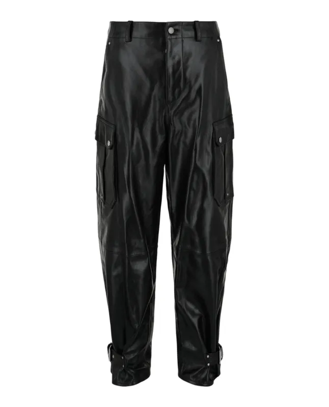 Alexander McQueen Leather Cargo Pants sold by Zulily