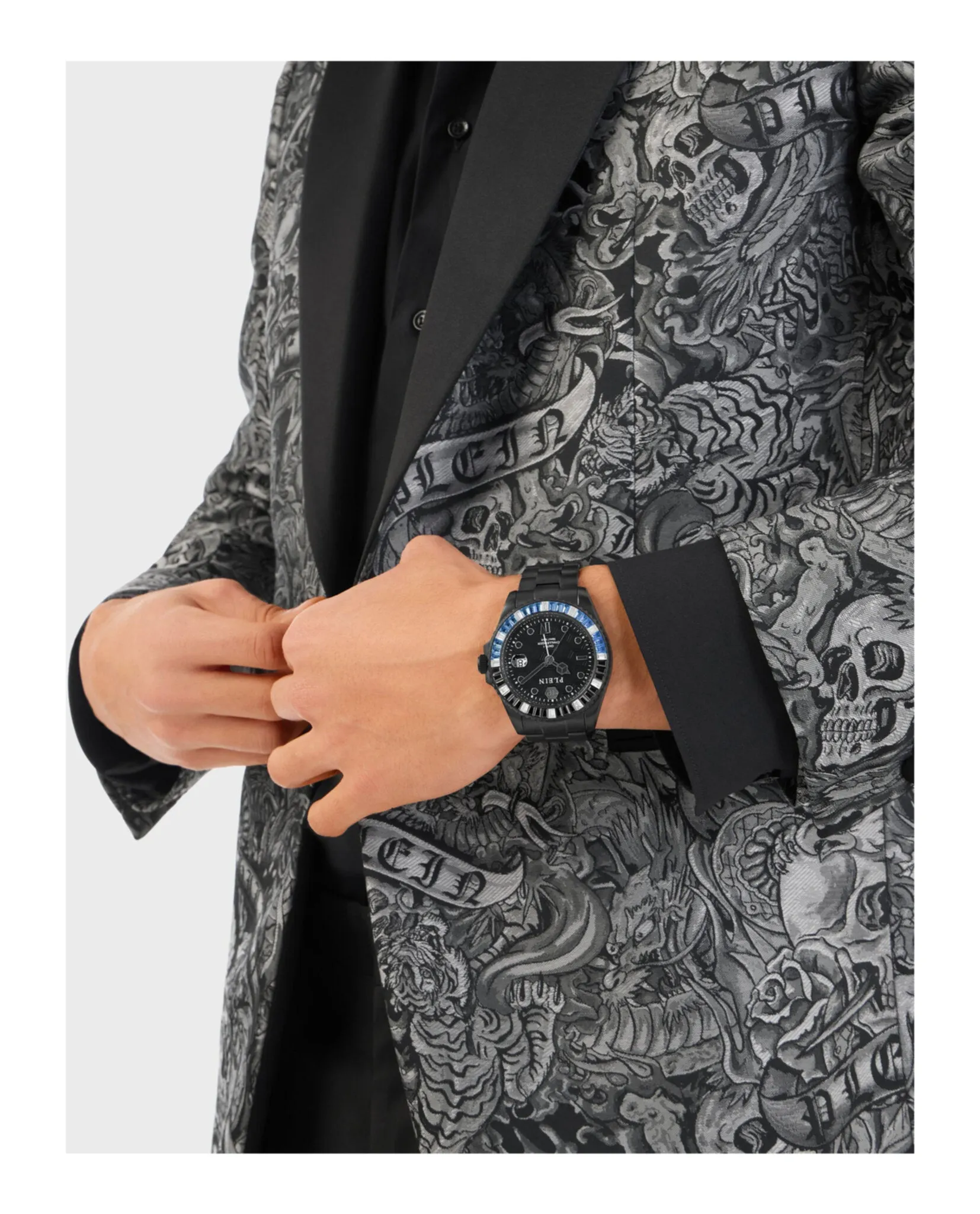 Philipp Plein GMT-I Challenger Baguettes Bracelet Watch sold by Zulily product image thumbnail 5