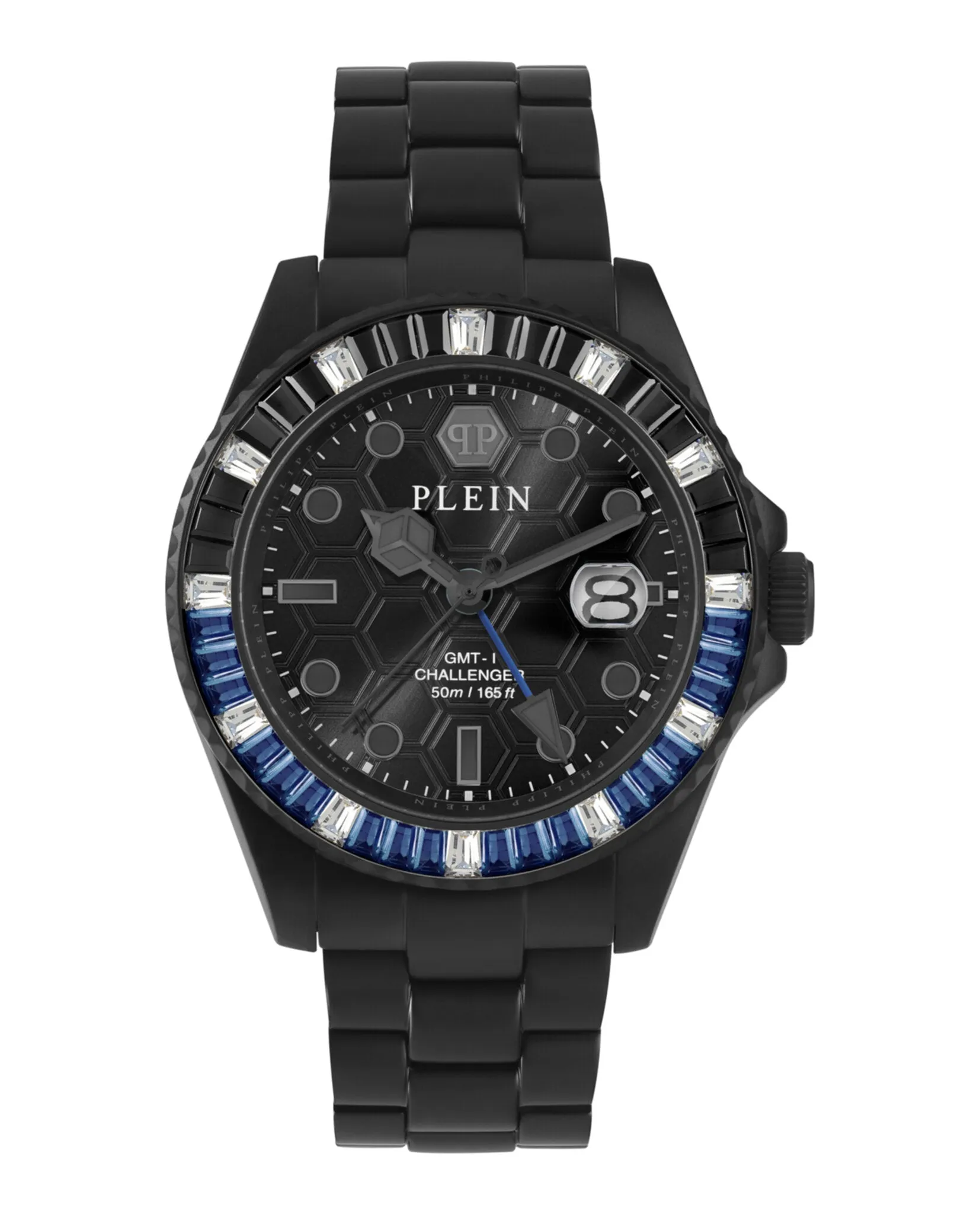 Philipp Plein GMT-I Challenger Baguettes Bracelet Watch sold by Zulily