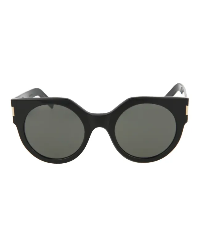 Saint Laurent Round-Frame Acetate Sunglasses sold by Zulily