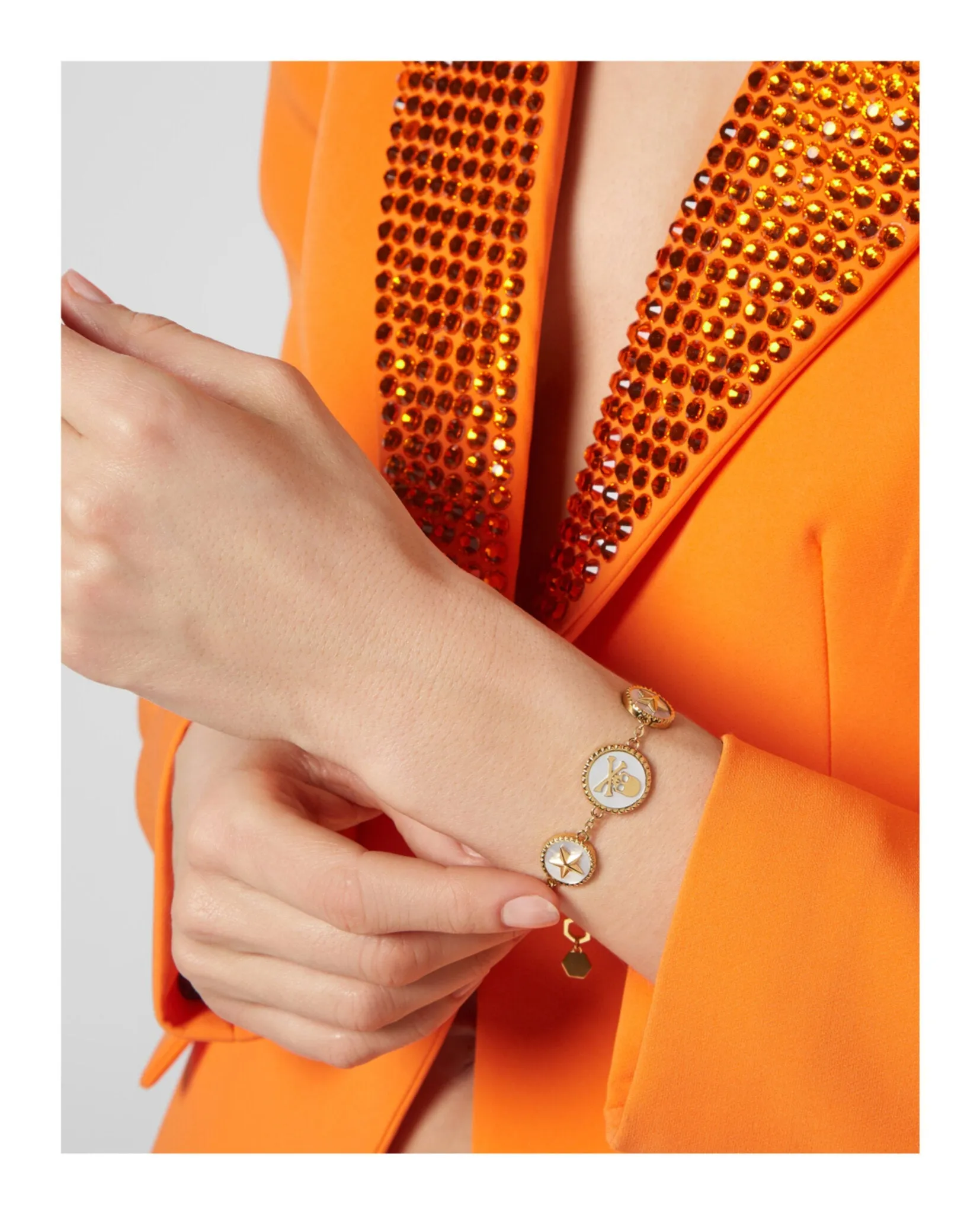 Philipp Plein Plein Mini Logo Cable Chain Bracelet sold by Zulily product image thumbnail 4