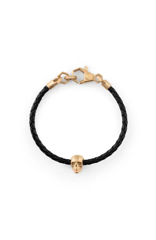 Philipp Plein Linked Leather Bracelet sold by Zulily
