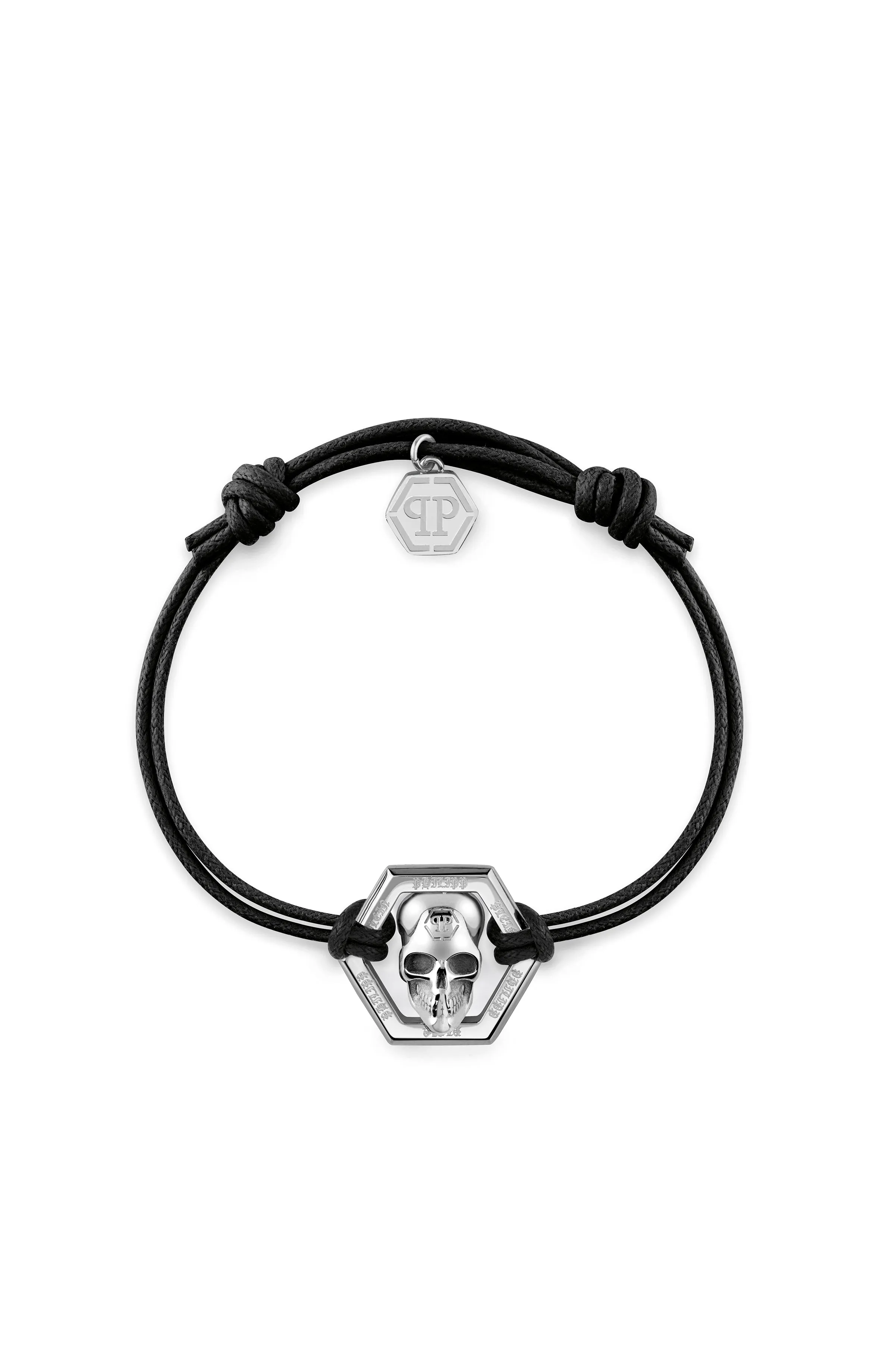 Philipp Plein Linked Cotton Cord Bracelet sold by Zulily