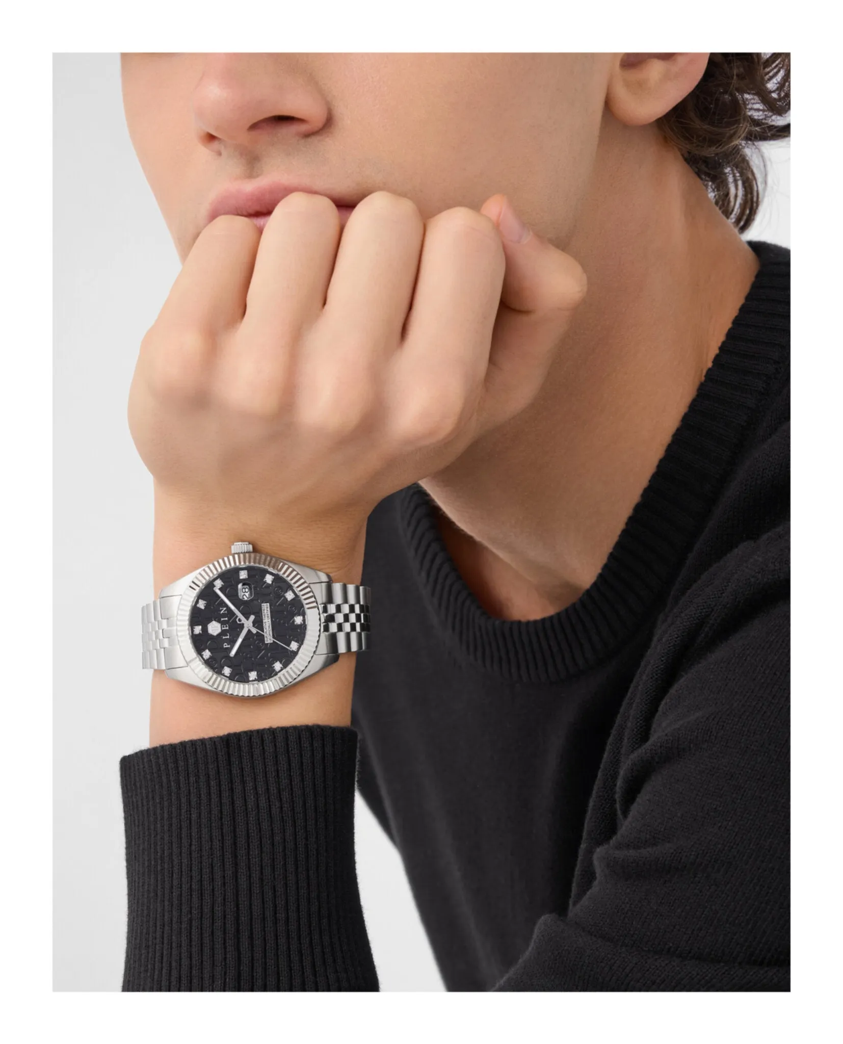 Philipp Plein Date Superlative Crystal Watch sold by Zulily product image thumbnail 4