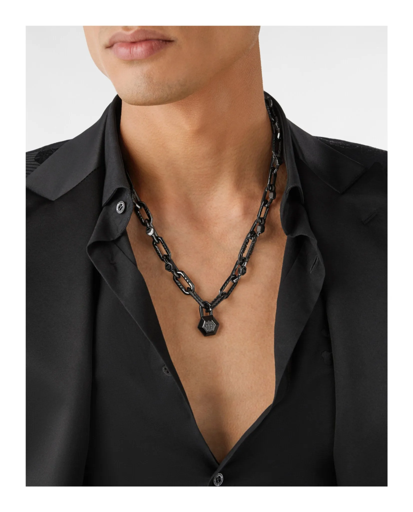 Philipp Plein Plein Edge Cable Chain Necklace sold by Zulily product image thumbnail 4