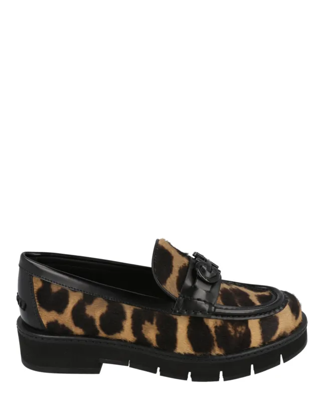 Ferragamo Ofelia Leopard Print Loafers sold by Zulily