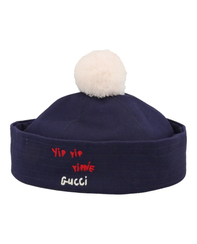 Gucci Cotton Embroidered Sailor Hat sold by Zulily