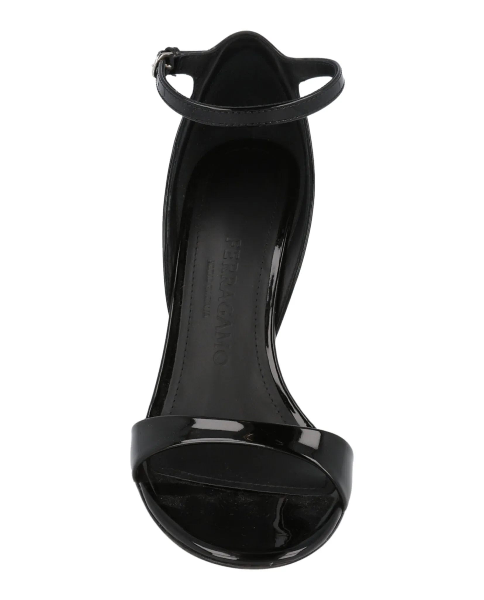 Ferragamo Vidette Patent Leather Wedge Sandals sold by Zulily product image thumbnail 4