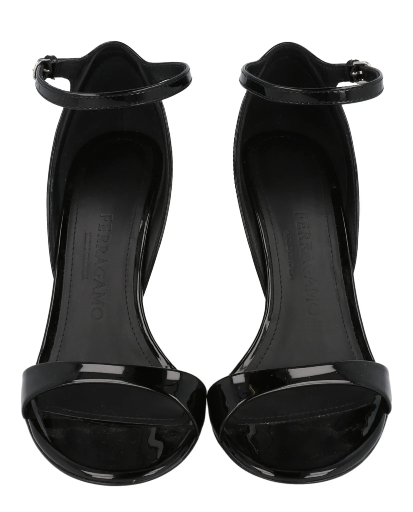 Ferragamo Vidette Patent Leather Wedge Sandals sold by Zulily product image thumbnail 5