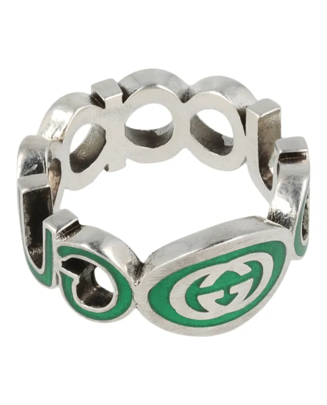 Gucci Sterling Silver Interlocking G Ring sold by Zulily