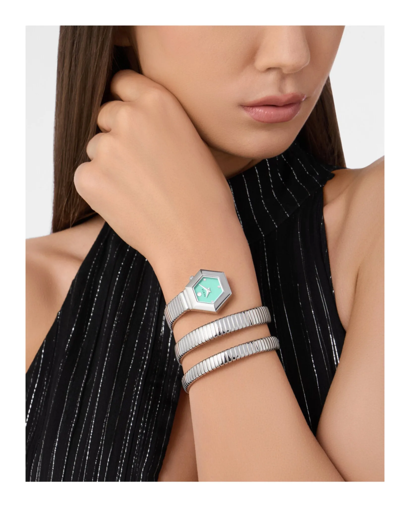 Philipp Plein $nake Hexagon Bracelet Watch sold by Zulily product image thumbnail 4