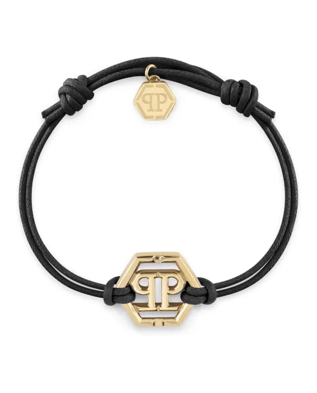 Philipp Plein Linked Cotton Cord Bracelet sold by Zulily