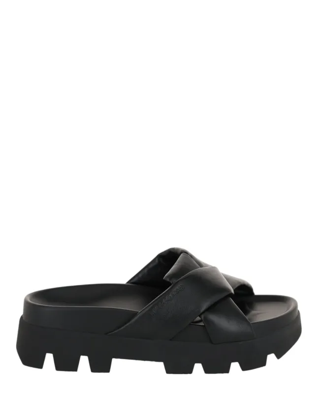 Ferragamo Air Lug Leather Sandals sold by Zulily
